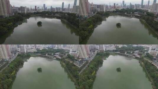 深圳洪湖公园高清在线视频素材下载