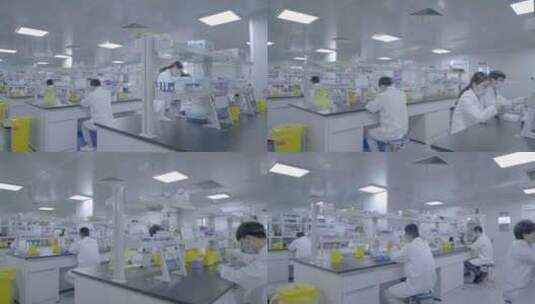 4k实验室医疗实验全景高清在线视频素材下载