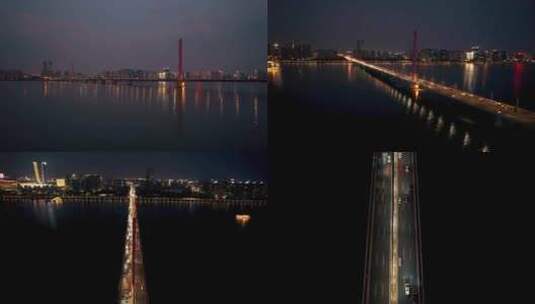 跨江大桥 高架桥 钱江三桥 西兴大桥 滨江区高清在线视频素材下载