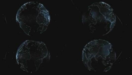 科技信息化3D地球高清在线视频素材下载