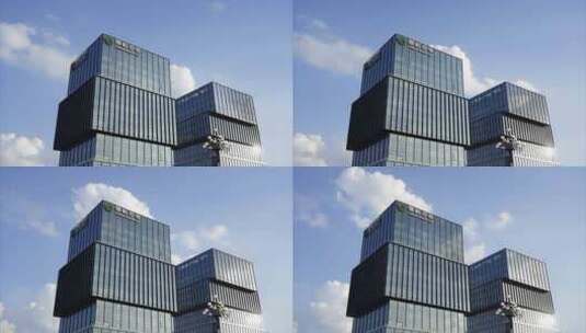 2023广州黄埔科学城雪松大厦高清在线视频素材下载