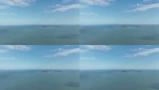 大海航拍飞向大海天空海洋风景唯美大海风景高清在线视频素材下载