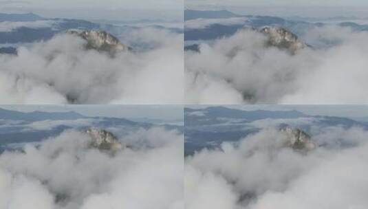 航拍大山云海，自然风景摄影高清在线视频素材下载