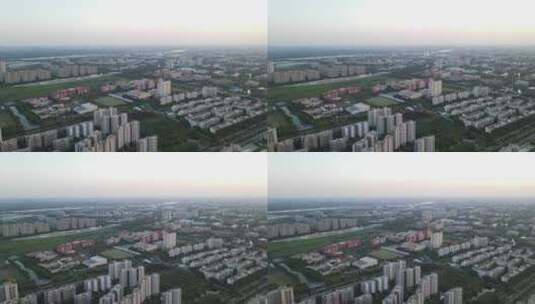 上海闵行吴泾镇全景4K航拍高清在线视频素材下载