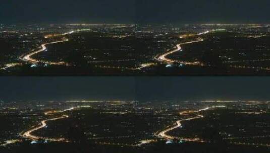 北京城市灯光夜景俯瞰全景高清在线视频素材下载