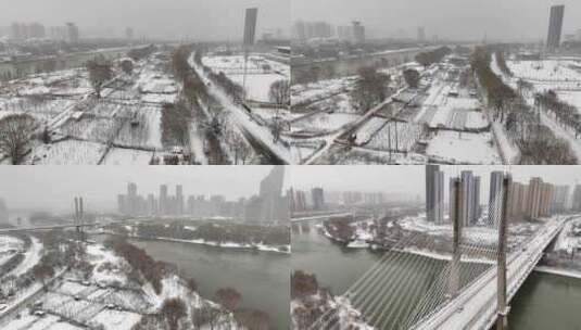 冬天的雪景高清在线视频素材下载