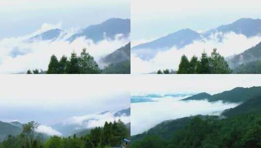 云雾缭绕自然风景高清在线视频素材下载
