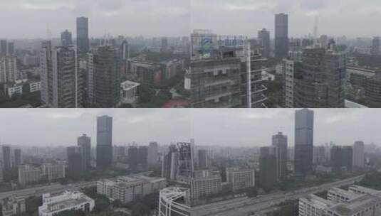 4k 无人机航拍 中国移动大楼标志 logo高清在线视频素材下载