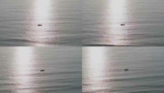 【正版4K素材】船只 日落 大海高清在线视频素材下载