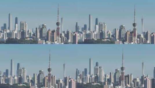 中国广东省广州市城区建筑群高清在线视频素材下载