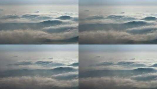 杭州西湖群山云海大气航拍高清在线视频素材下载