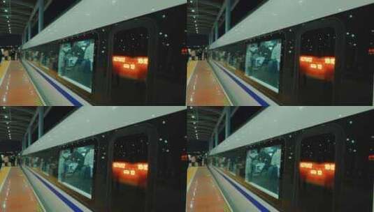 高铁动车火车站空镜头高清在线视频素材下载
