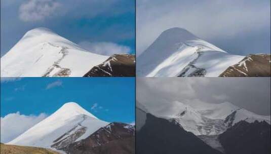 玉珠峰：青海山脉之美高清在线视频素材下载