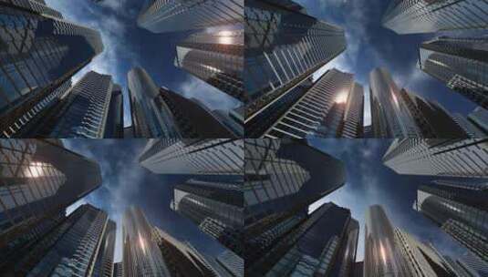 高楼大厦震撼的城市宣传片高清在线视频素材下载
