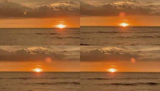 海边落日夕阳高清在线视频素材下载