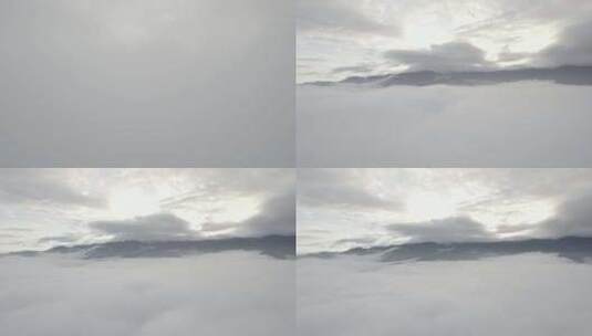 无人机穿云破雾高清在线视频素材下载