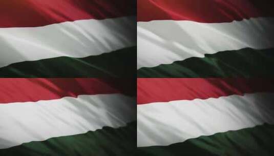 匈牙利国旗挥舞-4K高清在线视频素材下载