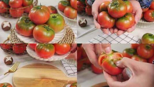 铁皮西红柿视频 铁皮油柿子 西红柿高清在线视频素材下载