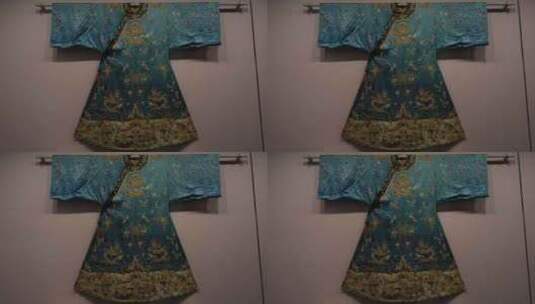 贵州博物馆少数民族蜡染服饰高清在线视频素材下载