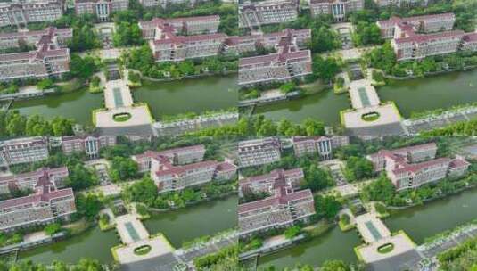 4K航拍深圳职业技术学院留仙洞校区9高清在线视频素材下载