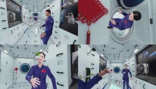 中国空间站实验舱生物育种高清在线视频素材下载