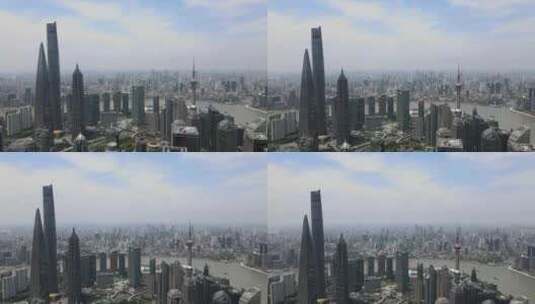 上海城市航空高清在线视频素材下载