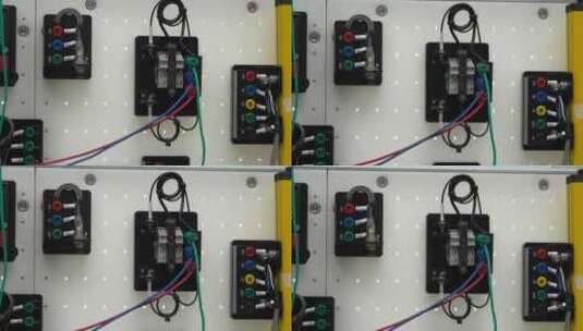 实验室 线路 电源 设计 操作 接线 实验高清在线视频素材下载