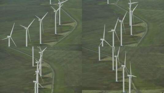 风力涡轮机，能源，动力，领域高清在线视频素材下载