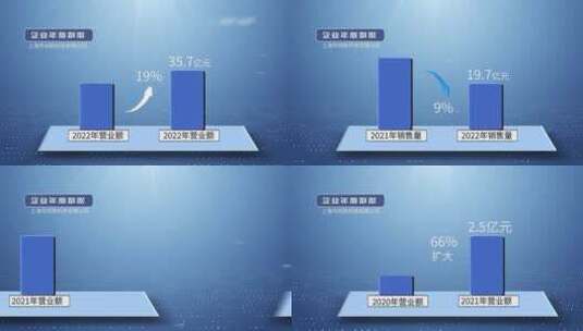 简洁蓝色大气科技企业宣传展示AE模板高清AE视频素材下载