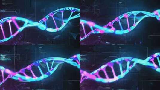 科技 DNA 双螺旋 基因素材 基因编辑高清在线视频素材下载