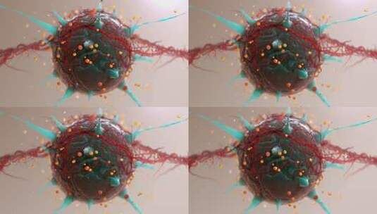 细胞是有机物3d可视化体细胞概念9高清在线视频素材下载