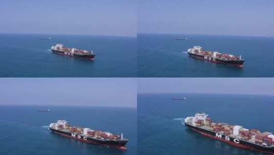 航行在海上的船高清在线视频素材下载