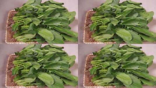 菠菜青菜菜叶特写叶脉叶绿素高清在线视频素材下载