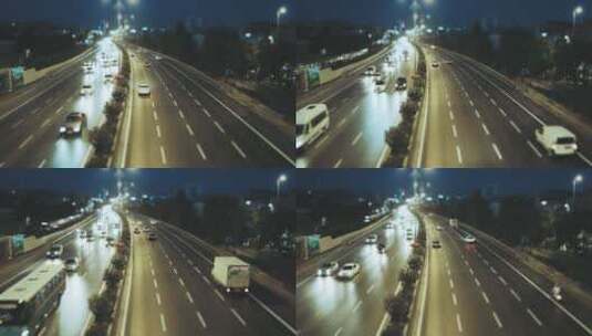 城市交通延时拍摄高清在线视频素材下载