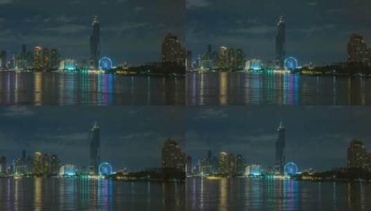 河岸对面的上海景观高清在线视频素材下载