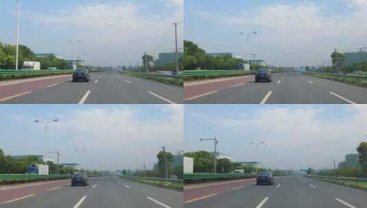 上海浦星公路道路实拍高清在线视频素材下载