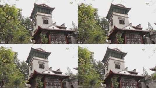 广东古园林建筑高清在线视频素材下载