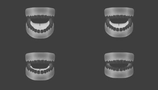 牙齿医疗模型高清在线视频素材下载