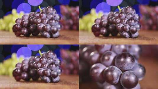 【镜头合集】成熟的一串葡萄提子高清在线视频素材下载