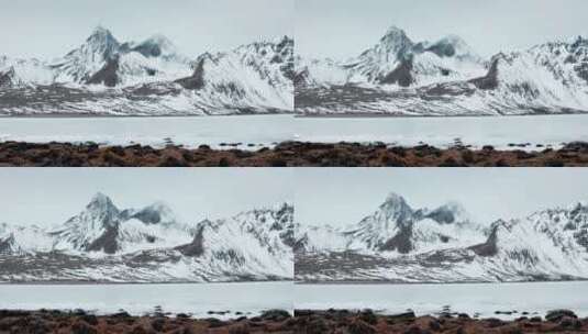西藏日喀则珠峰自然保护区定结阿玛折门雪山高清在线视频素材下载