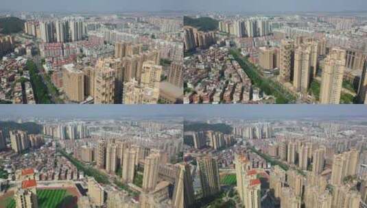 泉州惠安县城区小区城市航拍高清在线视频素材下载