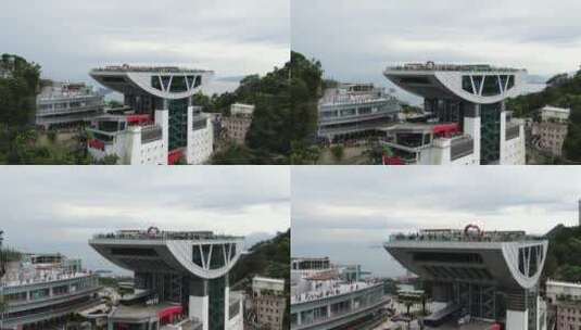 香港太平山顶4KDlogM航拍原素材02高清在线视频素材下载