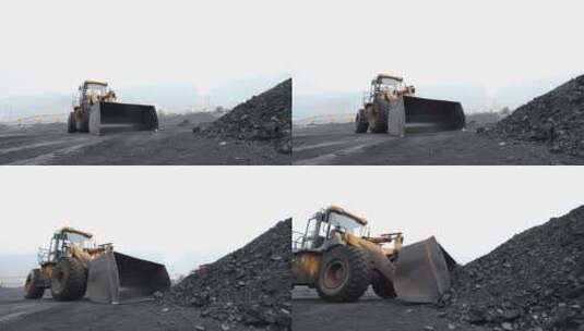 煤炭运输 煤炭装运 运煤高清在线视频素材下载