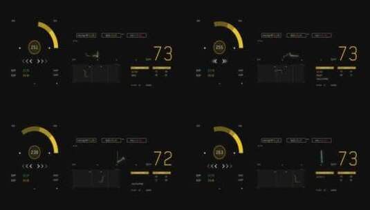 科技科幻未来HUD界面11通道高清在线视频素材下载