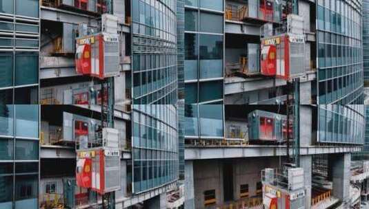 都市写字建设货梯高清在线视频素材下载