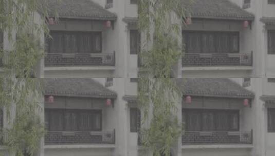 【空镜】4k江南建筑-古镇-垂柳（变焦）高清在线视频素材下载