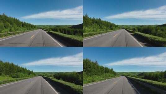 汽车窗外的风景 开车第一视角高清在线视频素材下载