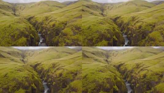 峡谷河流景观高清在线视频素材下载