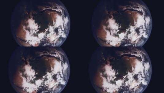 地球在太空中旋转高清在线视频素材下载