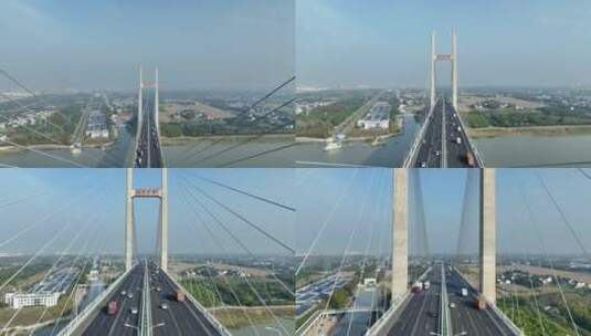 闵浦大桥穿桥高清在线视频素材下载